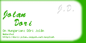 jolan dori business card